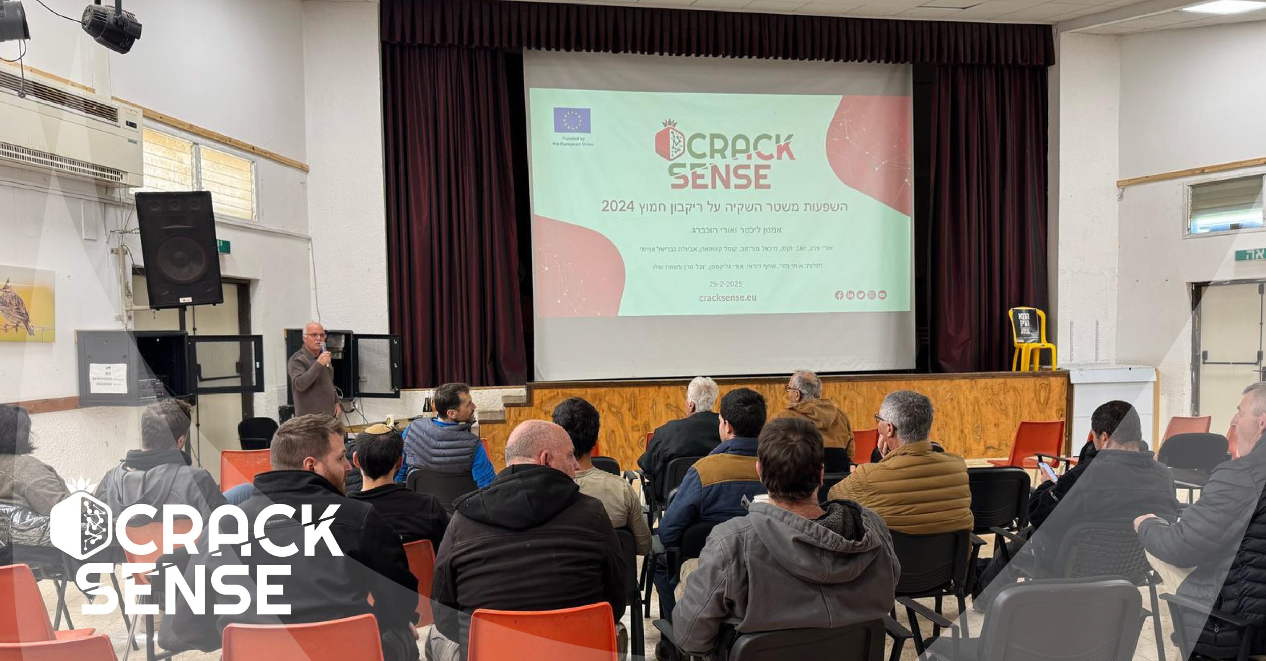 A visual representation of the event during CrackSense was presented.