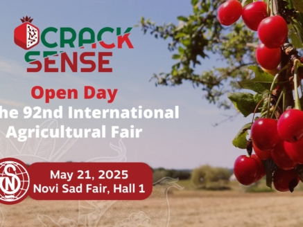 Main visual showcasing the CrackSense Open Day at the Agricultural Fair.
