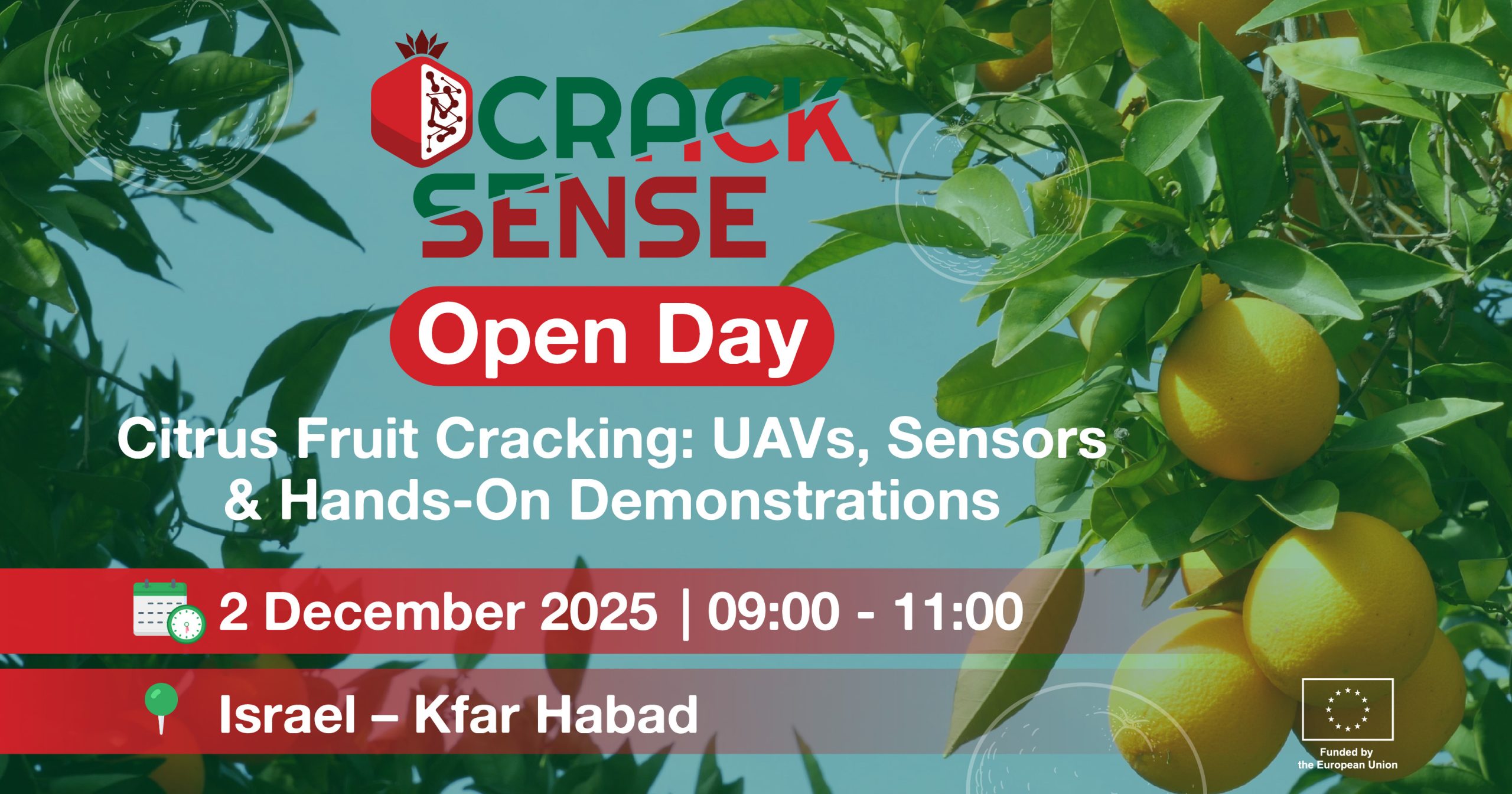 Main visual for the Citrus Open Day in Israel.