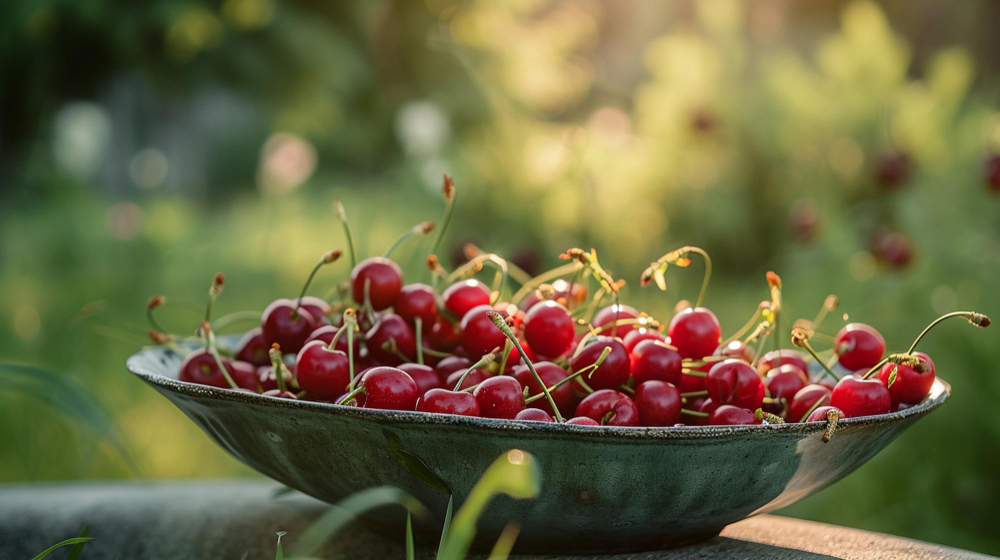 In-text visual for an interview with Luana Centorame about cherry orchards.