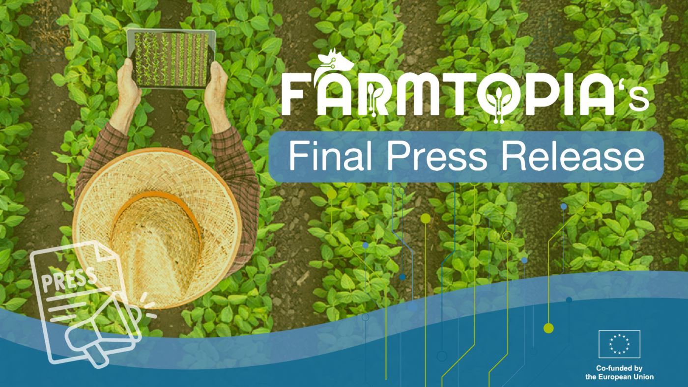 Main visual for a final Farmtopia press release.
