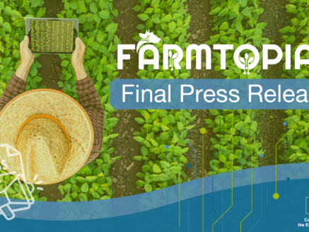 Main visual for a final Farmtopia press release.